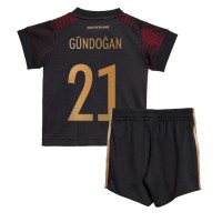 Echipament fotbal Germania Ilkay Gundogan #21 Tricou Deplasare Mondial 2022 pentru copii maneca scurta (+ Pantaloni scurti)